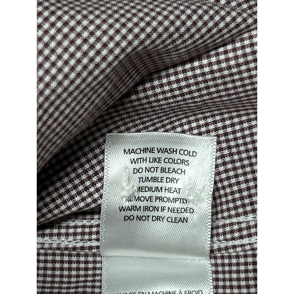 UNTUCKit Gargiulo Shirt Mens S Maroon Button Up Long Sleeve Wrinkle Free New - Picture 12 of 12
